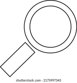 Search icon vector isolated on white background. line art.eps
