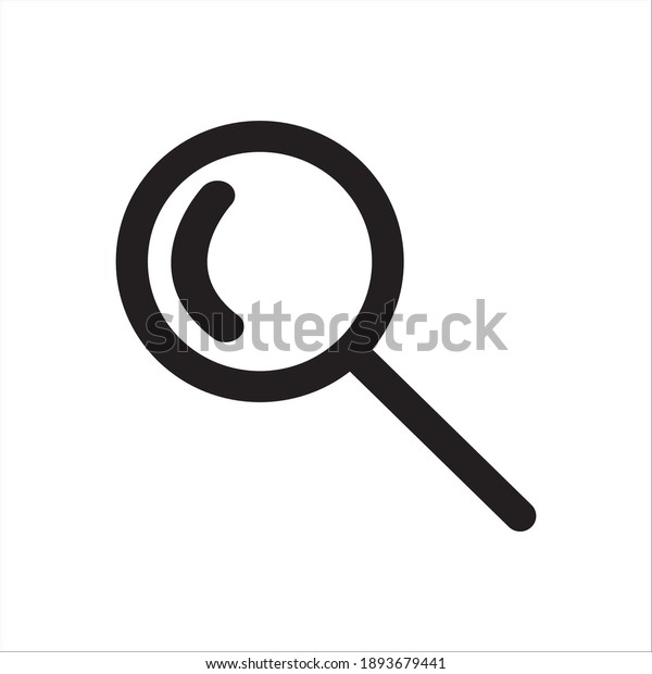 Search icon\
vector isolated on white\
background.