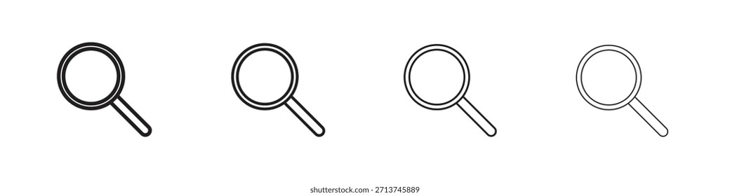 Icono de Búsqueda. Vector de pictogramas aislados.