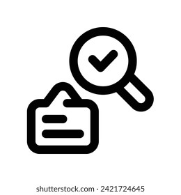 search icon. vector line icon for your website, mobile, presentation, and logo design.