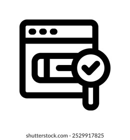 search icon. vector line icon for your website, mobile, presentation, and logo design.