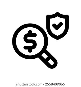 search icon. vector line icon for your website, mobile, presentation, and logo design.