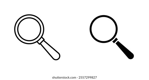 Search Icon vector. liner and flat style icons set.