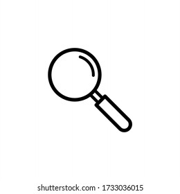Search icon vector. Magnifier, research icon symbol illustration