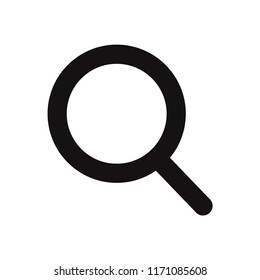 Search icon vector. Magnifier,loupe symbol. Flat vector sign isolated on white background. Simple vector illustration for graphic and web design.