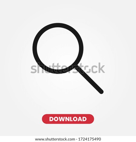 Search icon vector. Magnify sign