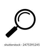 Search icon vector, Magnifying glass search icon, flat vector illustration, scan search symbol isolated. search symbol for web icons, zoom lens sign.