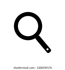 Search icon vector . Magnifying glass flat icon symbol
