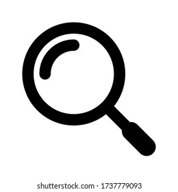 Search icon. Search vector icon. search magnifying glass icon on blank background.