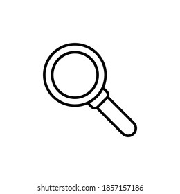 Search icon vector. Magnifying glass line icon symbol design 