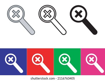 search icon vector, magnifying glass icon