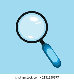 Search icon vector. Magnifying glass icon symbol isolated