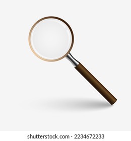 Vector de icono de búsqueda. Vidrio de aumento. Ampliador, instrumento de herramienta grande. Búsqueda de la lupa del amplificador. símbolo de análisis de negocio