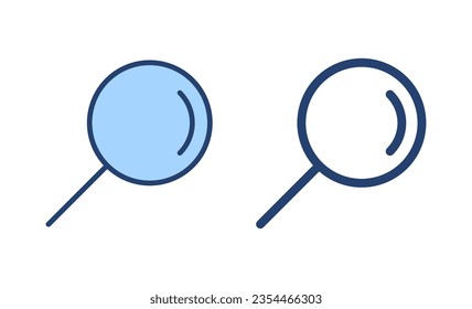 Search icon vector. search magnifying glass sign and symbol