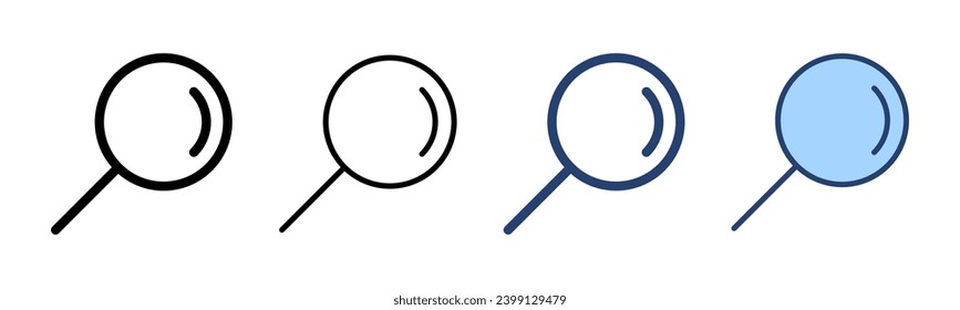 Search icon vector. search magnifying glass sign and symbol