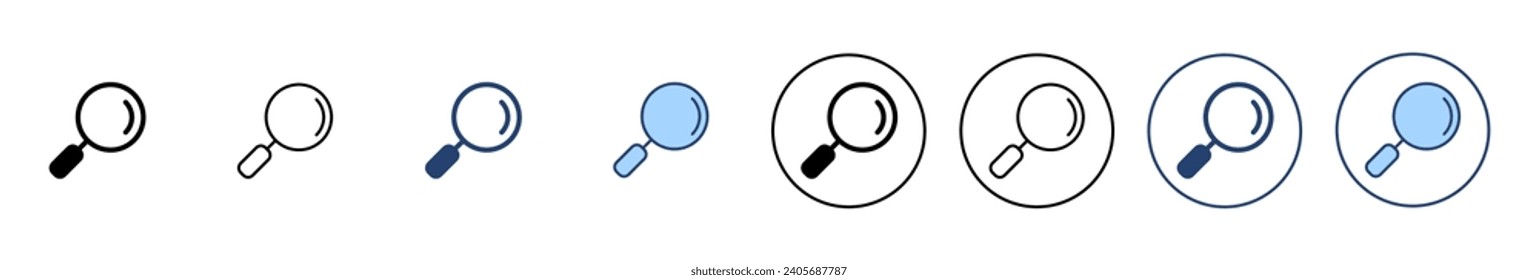 Search icon vector. search magnifying glass sign and symbol