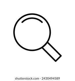 Search icon vector. search magnifying glass icon