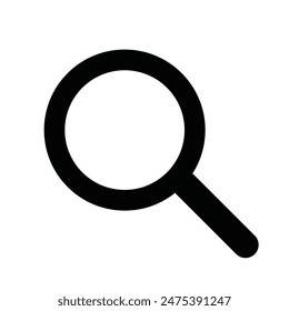 Search icon vector, Magnifying glass search icon, flat vector illustration, scan search symbol isolated. search symbol for web icons, zoom lens sign.