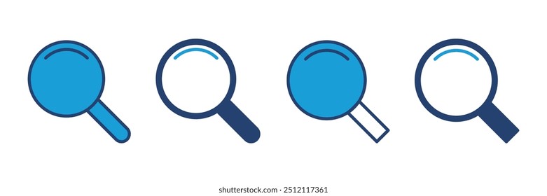 Search icon vector. search magnifying glass icon