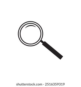 Search icon vector, Magnifying glass search icon.