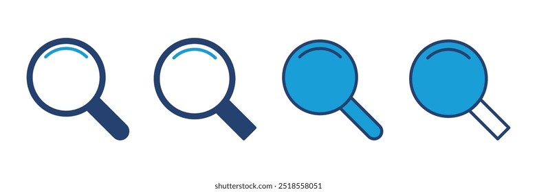 Search icon vector. search magnifying glass icon