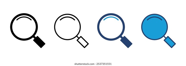 Search icon vector. search magnifying glass icon