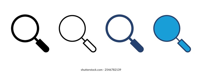 Search icon vector. search magnifying glass icon