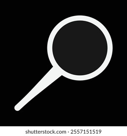 Search icon vector, Magnifying glass search icon, flat vector illustration, scan search symbol isolated. search symbol for web icons, zoom lens sign. Zoom icon. EPS 10.