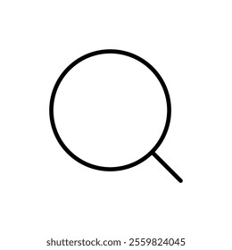 Search icon vector. search magnifying glass sign and symbol
