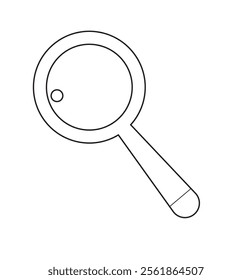 Search icon vector, Magnifying glass search icon, flat vector illustration, scan search symbol isolated. search symbol for web icons, zoom lens sign.