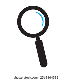 Search icon vector, Magnifying glass search icon, flat vector illustration, scan search symbol isolated. search symbol for web icons, zoom lens sign.