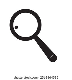 Search icon vector, Magnifying glass search icon, flat vector illustration, scan search symbol isolated. search symbol for web icons, zoom lens sign.