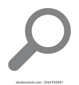 Search icon vector. Magnifying glass symbol. Zoom out and zoom in sign isolated on white background.