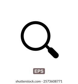 Search Icon Vector. Magnifying glass icon. Zoom symbol. Vector illustration.