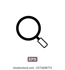 Search Icon Vector. Magnifying glass icon. Zoom symbol. Vector illustration.