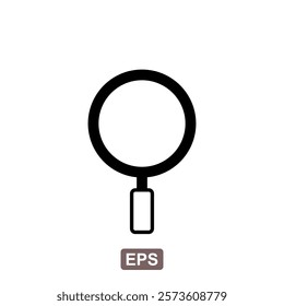 Search Icon Vector. Magnifying glass icon. Zoom symbol. Vector illustration.