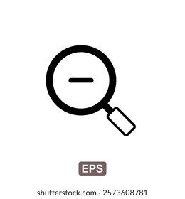 Search Icon Vector. Magnifying glass icon. Zoom symbol. Vector illustration.