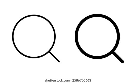 Search icon vector. search magnifying glass sign and symbol
