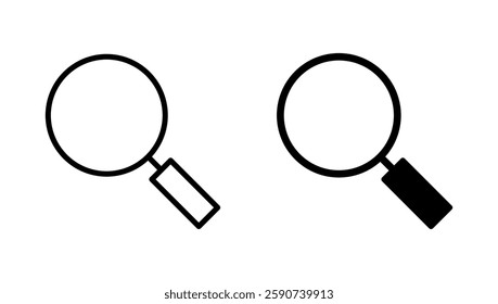 Search icon vector. search magnifying glass sign and symbol