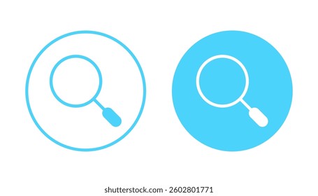 Search icon vector. search magnifying glass sign and symbol