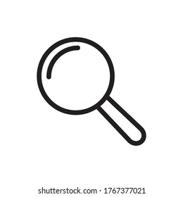 Search icon vector. Magnifying sign