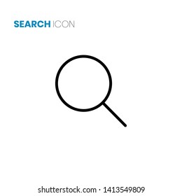 Search icon vector on white background