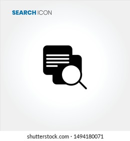 Search icon vector on white background