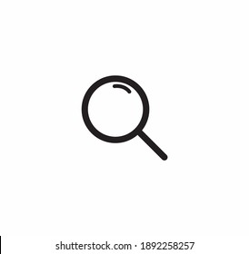 Search icon vector on white background