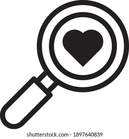 search icon vector on white background