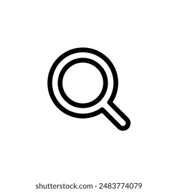 Search icon vector. Research icon. Magnifying glass icon 