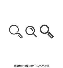 Search Icon Vector Set