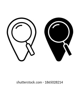 Search icon vector set. increase illustration sign collection. magnifier symbol.