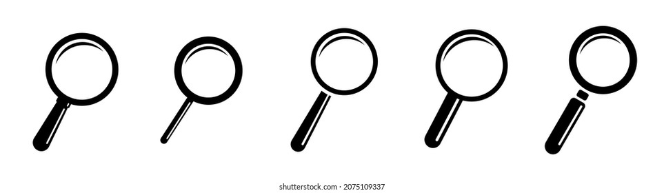 Search Icon vector Set. Magnifying glass icon