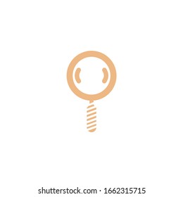 search icon vector sign isolated for graphic and web design. search symbol template color editable on white background.